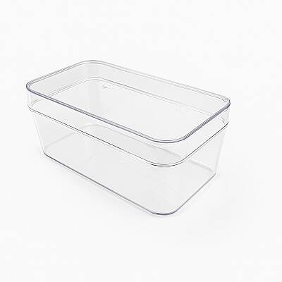 Sert Plastik 300 cc Dikdörtgen Kap 190 Adet - 1