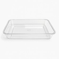 Sert Plastik Sunum Tepsisi Büyük - AMBALAJ MAĞAZASI