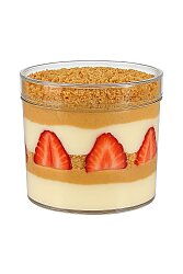 Sert Plastik Tatlı Kabı Kapaklı 270 cc 240 Adet - 2