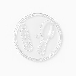 Sunum Bardağı Kaşıklı Kapak - AMBALAJ MAĞAZASI