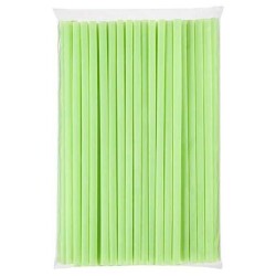 Yeşil Frozen Plastik Pipet Jelatin Sargılı 8 mm x 24 cm - AMBALAJ MAĞAZASI