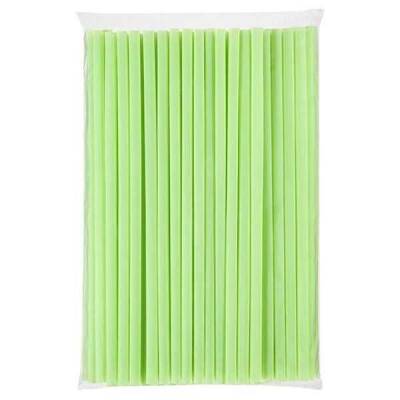 Yeşil Frozen Plastik Pipet Jelatin Sargılı 8 mm x 24 cm - 1
